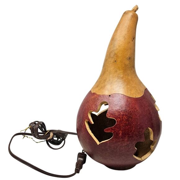 Meadowbrooke Gourds Fall Leaves Lantern Rustic Folk Autumn Cut Out Farmhouse - Picture 1 of 4